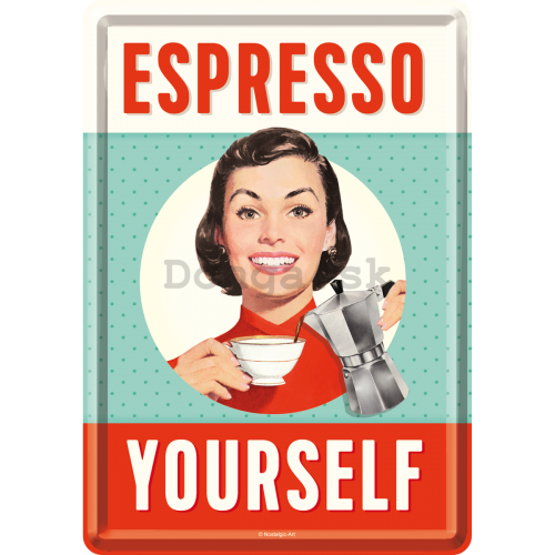 Plechová pohľadnice - Espresso Yourself