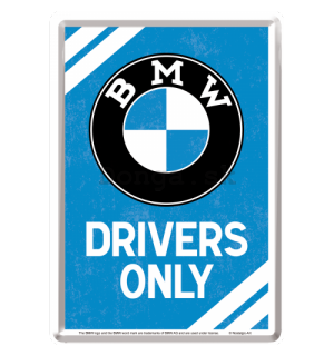Plechová pohľadnice - BMW Drivers Only