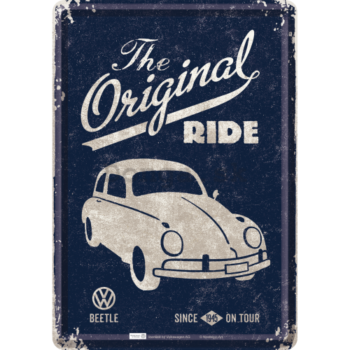 Plechová pohľadnice - VW Beetle (The Original Ride)