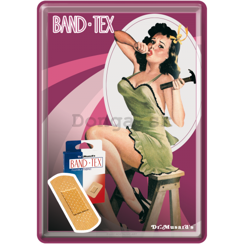 Plechová pohľadnice - Band Tex