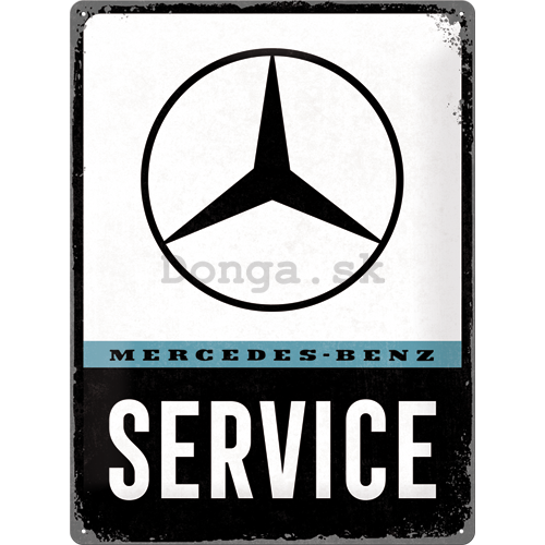 Plechová ceduľa: Mercedes-Benz Service - 40x30 cm