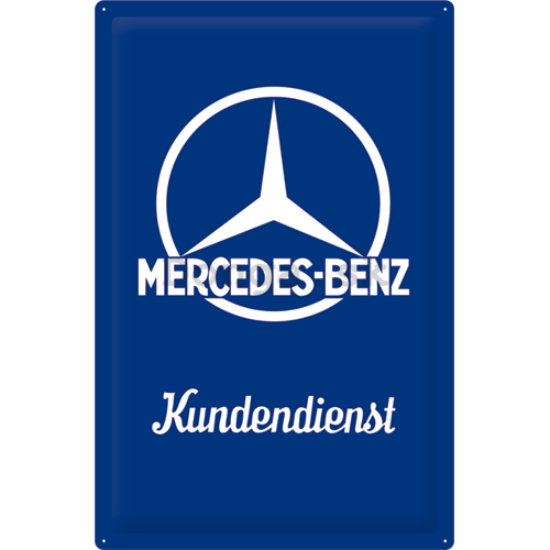 Plechová ceduľa - Mercedes-Benz (Kundendienst) - 60x40 cm