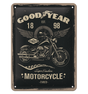 Plechová ceduľa: Good Year (Motorcycle) - 20x15 cm