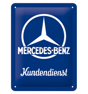 Plechová ceduľa: Mercedes-Benz (Kundendienst) - 20x15 cm