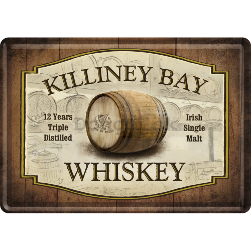 Plechová pohľadnice - Killiney Bay Whiskey