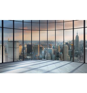 Fototapeta vliesová: Pohľad z okna na New York - 254x368 cm
