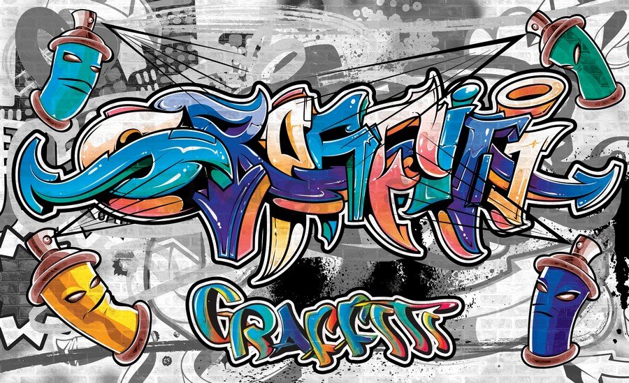 Fototapeta vliesová: Graffiti (9) - 184x254 cm