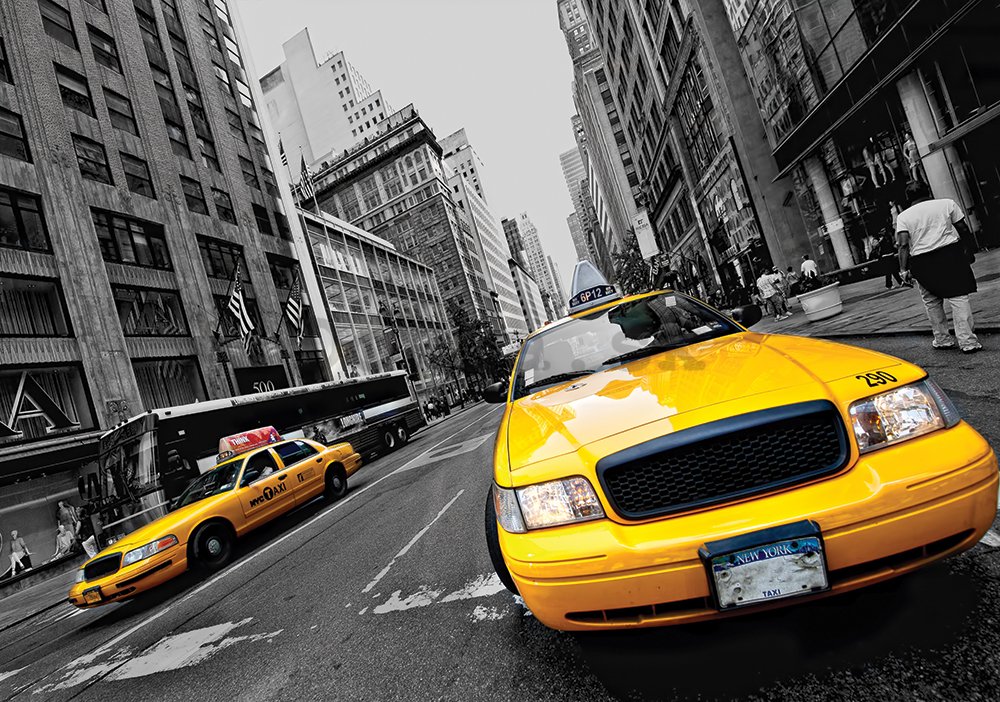 Fototapeta: Manhattan Taxi (2) - 184x254 cm