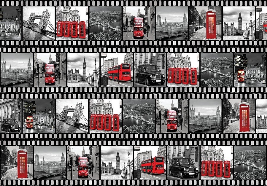 Fototapeta: Londýn (Filmový pás) - 254x368 cm
