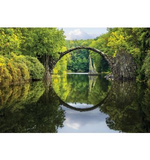 Fototapeta: Rakotzbrücke - 184x254 cm