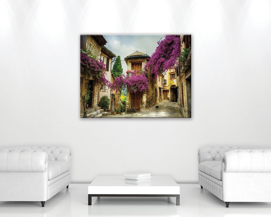 Obraz na plátne: Kvetinová ulička (4) - 75x100 cm