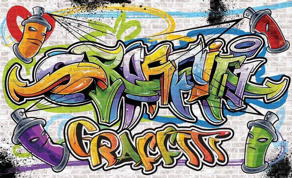 Fototapeta vliesová: Graffiti (5) - 254x368 cm