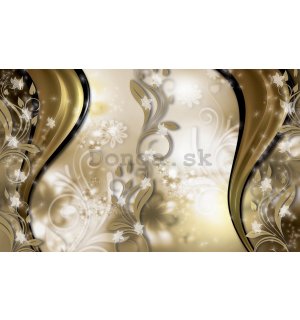 Fototapeta vliesová: Zlatý vzor - 184x254 cm