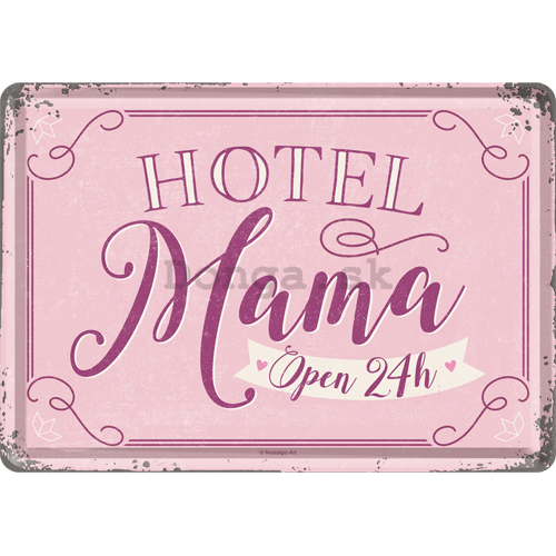 Plechová pohľadnice - Hotel Mama