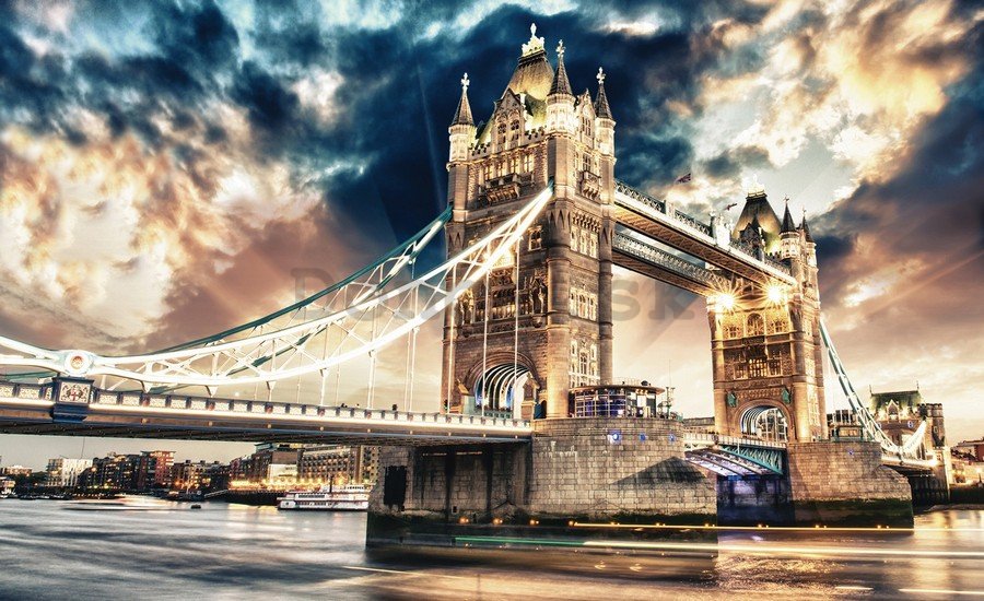 Fototapeta vliesová: Tower Bridge (3) - 254x368 cm