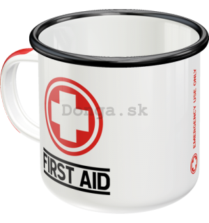 Plechový hrnček - First Aid