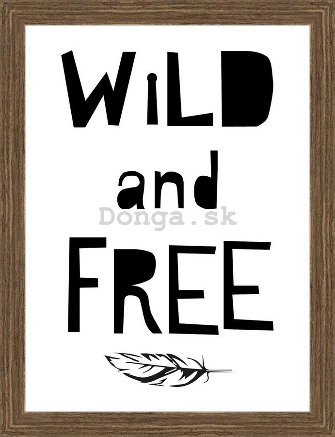 Rámovaný obraz - Wild and Free