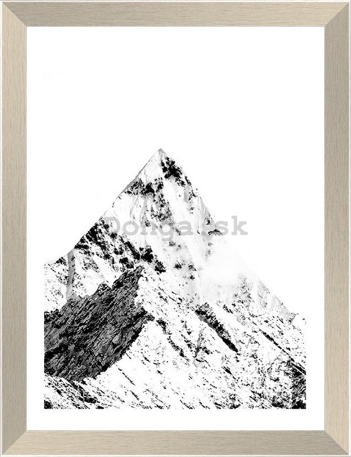 Rámovaný obraz - Zasnežený vrcholok