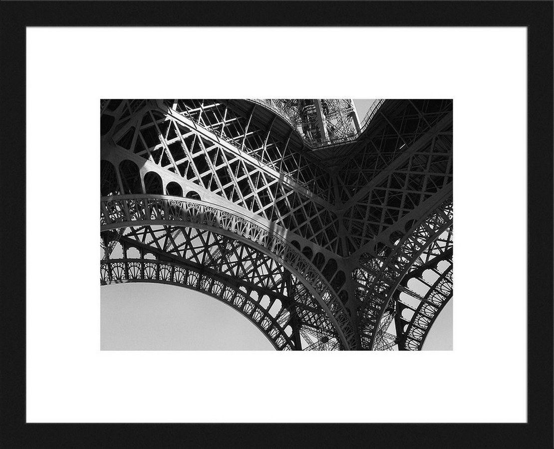 Rámovaný obraz - Eiffelova veža, spodný detail (2)