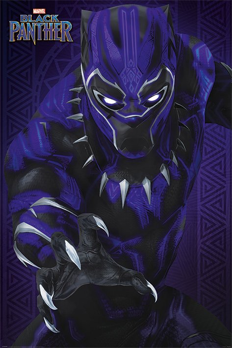 Plagát - Black Panther (Glow)
