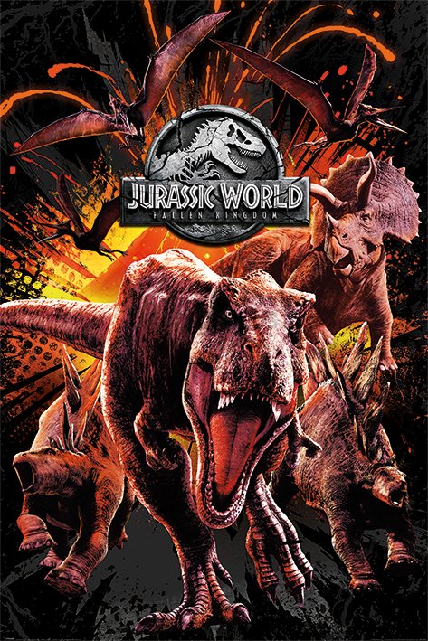 Plagát - Jurassic World Fallen Kingdom (Montage)