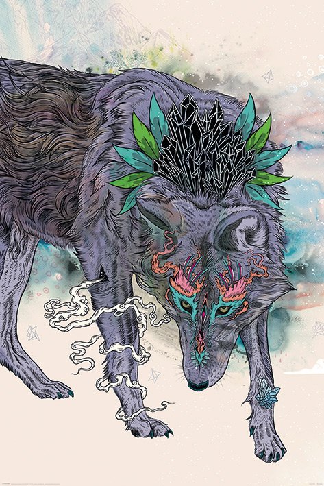 Plagát -  Journeying Spirit Wolf, Mat Miller