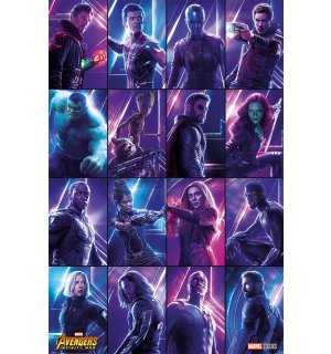 Plagát - Avengers Infinity War (Heroes)
