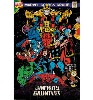 Plagát - Marvel Retro (Infinity Gauntlet)