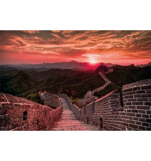 Plagát - Čínsky múr (západ slnka)