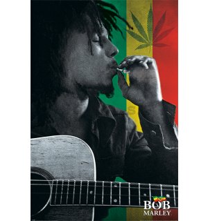 Plagát - Bob Marley (colorful smoke)