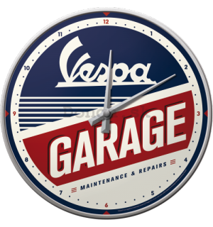 Nástenné hodiny - Vespa Garage