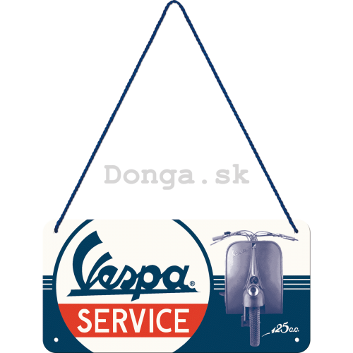 Závesná ceduľa: Vespa Service - 10x20 cm