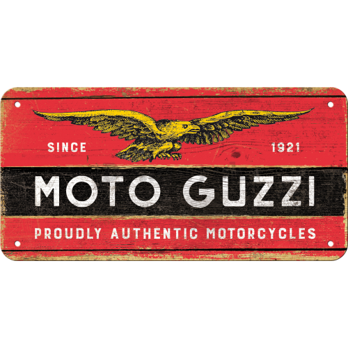 Závesná ceduľa: Moto Guzzi - 10x20 cm