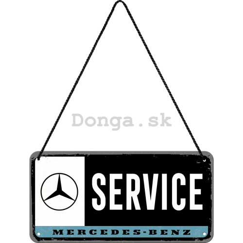 Závesná ceduľa: Mercedes-Benz Service - 10x20 cm