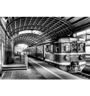Fototapeta vliesová: Staré metro (čiernobiele) - 184x254 cm