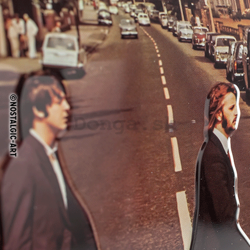 Plechová ceduľa - Beatles (Abbey Road)