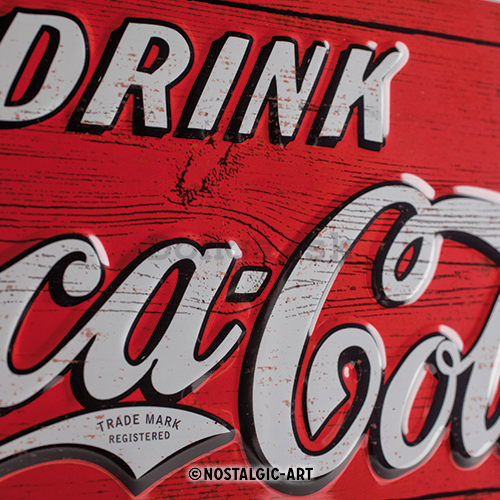 Plechová ceduľa - Coca-Cola (Delicious Refreshing)
