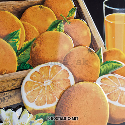 Plechová ceduľa – Enjoy Oranges