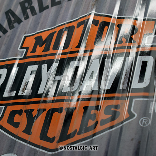 Plechová ceduľa: Harley-Davidson (metal genuine) - 40x30 cm