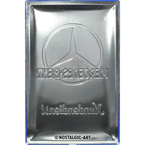 Plechová ceduľa - Mercedes-Benz (Kundendienst) - 60x40 cm