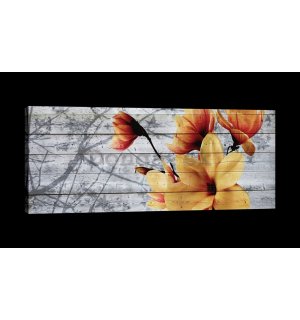 Obraz na plátne: Magnolie (5) - 145x45 cm
