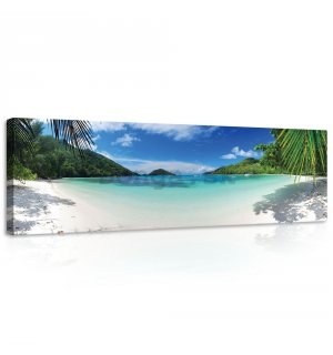 Obraz na plátne: Raj na pláži (5) - 145x45 cm