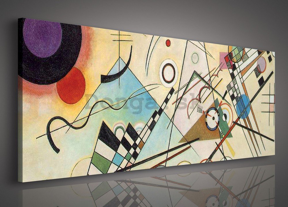 Obraz na plátne: Composition 8, Vasilij Kandinskij - 145x45 cm