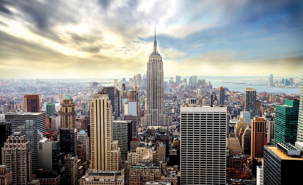 Fototapeta vliesová: Pohľad na Manhattan - 254x368 cm