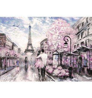 Fototapeta: Paríž (maľované) - 104x152,5 cm