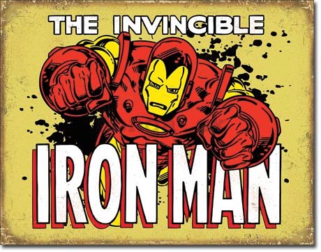 Plechová ceduľa - The Invincible Iron Man (2)
