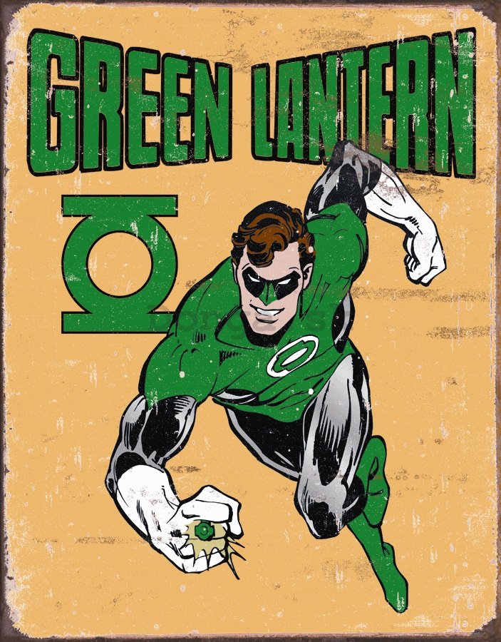 Plechová ceduľa - Green Lantern (Retro)