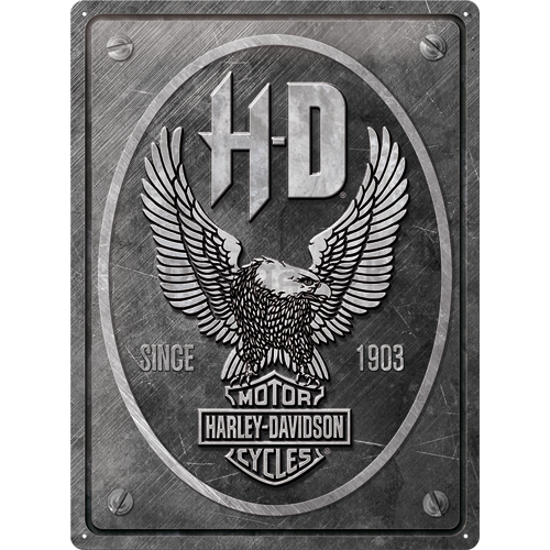 Plechová ceduľa: Harley-Davidson (Metal Eagle) - 40x30 cm