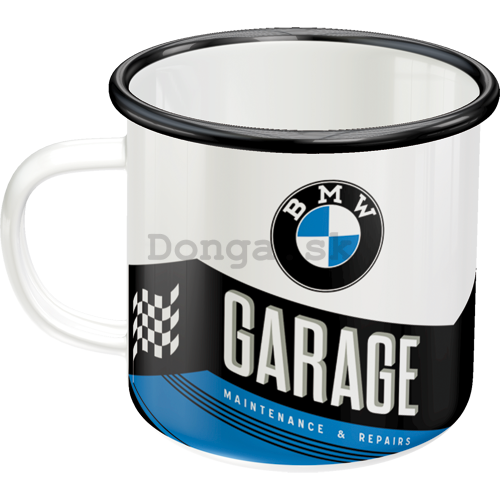 Plechový hrnček - BMW Garage