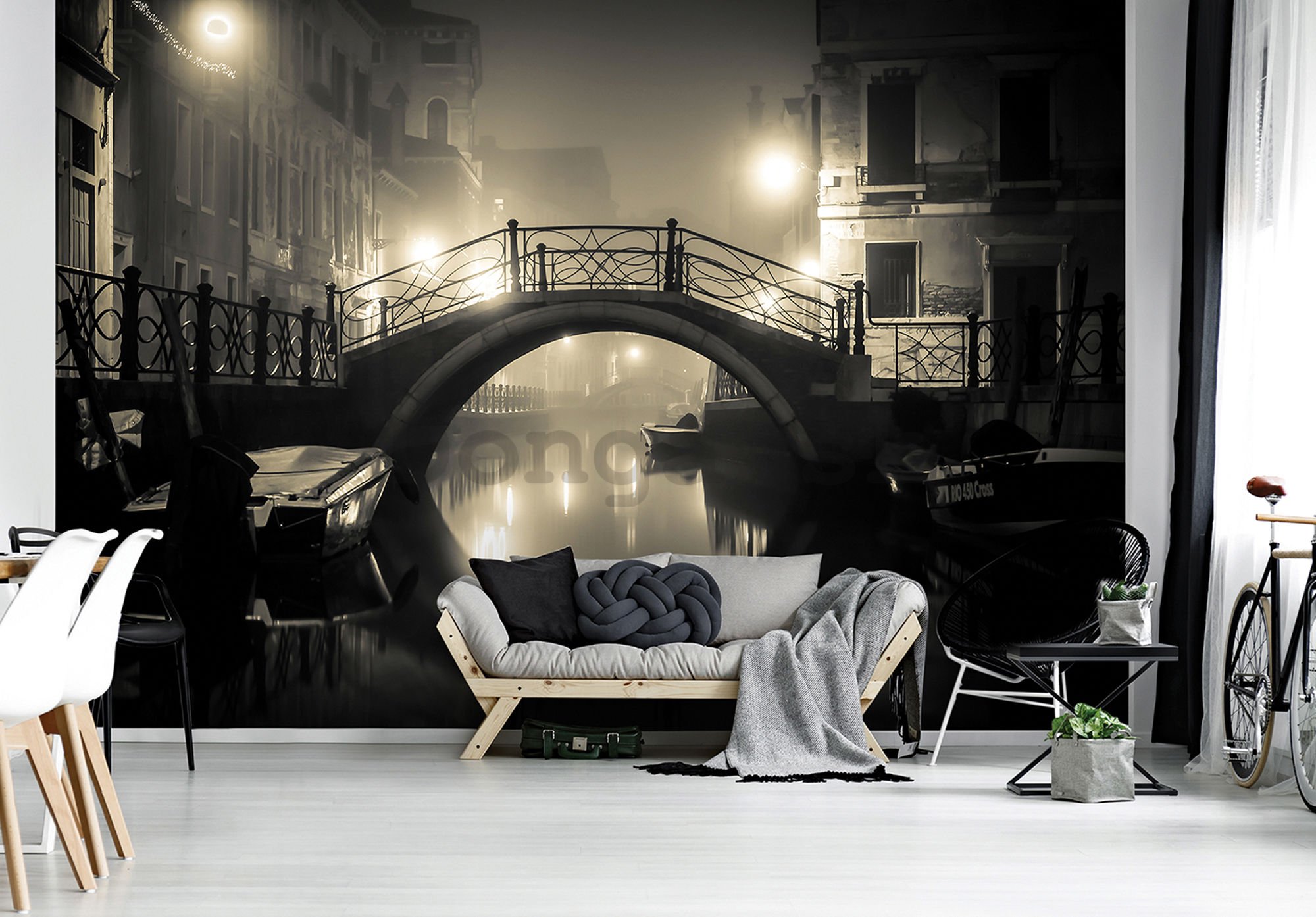 Fototapeta: Benátky (nočné) - 184x254 cm